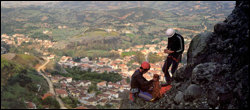Climbing in Meteora